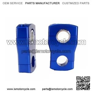 Blue 2" Inch Pivoting Risers for Arctic Cat Snowmobile 7/8" OR 11/8" Handlebar  Fits: Yamaha