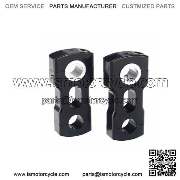 ATV Pivoting Handlebar Risers 3" for Polaris RZR Ranger Arctic 7/8" & 11/8" Bar Fits: Yamaha - Image 2