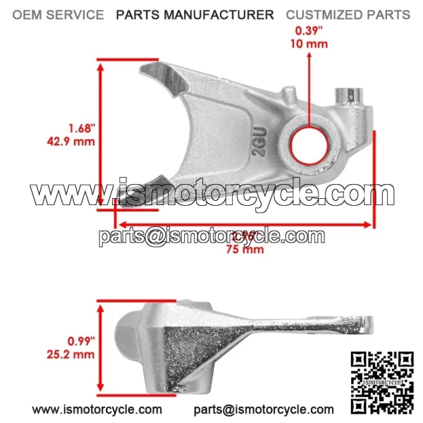 Shift Cam Fork For Yamaha 2GU-18512-00-00 4L0-18512-00-00 2GU185120000 - Image 2