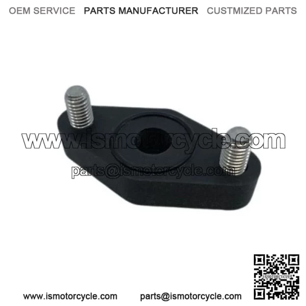 Parking Brake Block Off Kit - Black with Stainless Bolts for Yamaha YFZ450 04-22 - Image 2