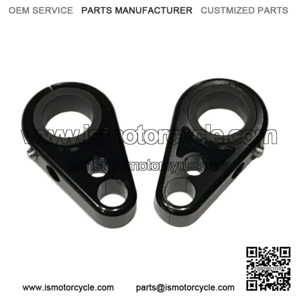 Billet Black Front A-Arm Brake Line Clamps Yamaha YFZ450 YFZ450R YFZ450X YFZ 450 - Image 2