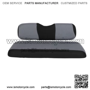 Universal Rear Golf Cart Seat Cover Set Black and Gray