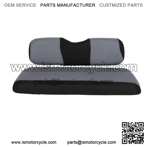 Universal Rear Golf Cart Seat Cover Set Black and Gray