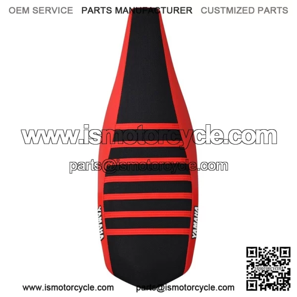 Yamaha YFZ 450 Gripper Seat Cover  2004-2013  RED/BLACK/RED ribs LOGO #200 - Image 3