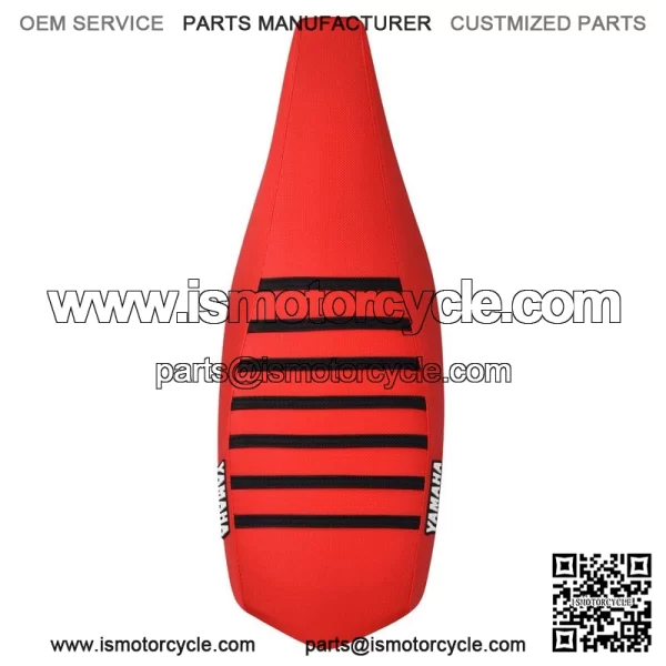 Yamaha YFZ 450 Gripper Seat Cover 2004 - 2013  all RED/BLACK ribs LOGO #200 - Image 3