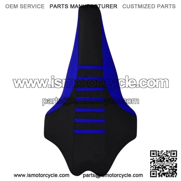 Yamaha 2009-2020 YFZ 450R 450 R Gripper Seat Cover BLUE/BLK/BLUE ribs #201 - Image 3