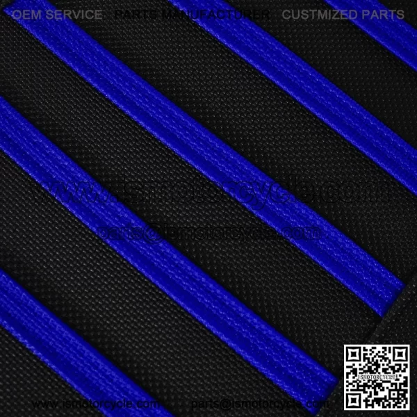 Yamaha 2009-2020 YFZ 450R 450 R Gripper Seat Cover BLUE/BLK/BLUE ribs #201 - Image 4