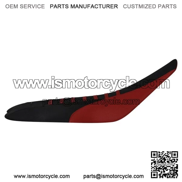 Yamaha 2009-2020 YFZ 450R 450 R Gripper Seat Cover  MAROON/BLACK/MAROON rib #201 - Image 2