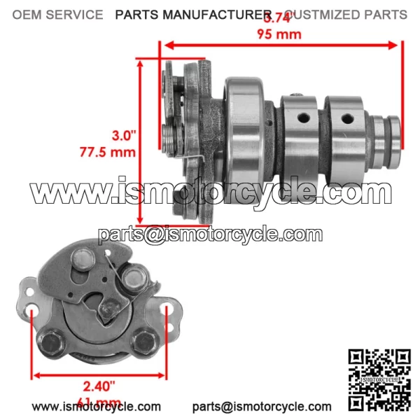Camshaft Kit For Yamaha Grizzly 700 YFM700FG 2007-13 / Grizzly 550 YFM550 09-14 - Image 2