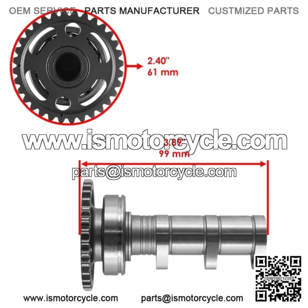 Camshaft Kit W/ Cam Chain for Yamaha YFZ450R YFZ 450 R 2009 2010 2011 2012 2013 - Image 2