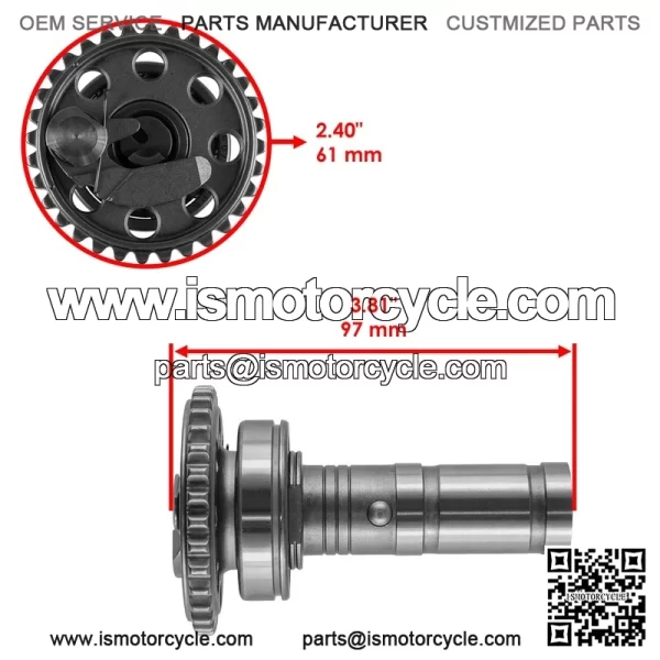 Camshaft Kit W/ Cam Chain for Yamaha YFZ450R YFZ 450 R 2009 2010 2011 2012 2013 - Image 3